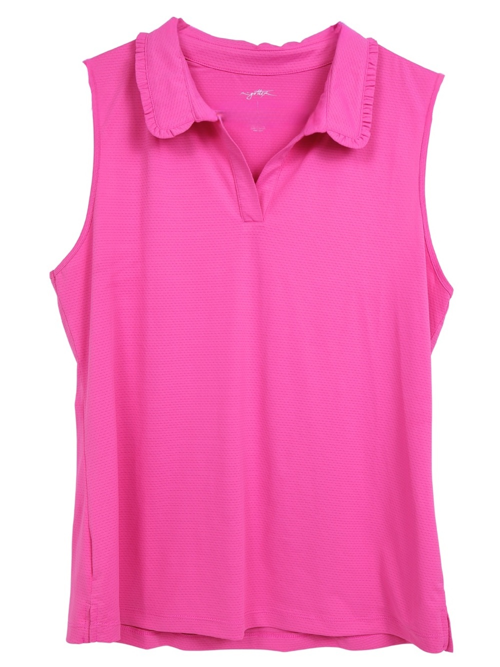 GoText Pink Athletic Tank Top Large Moisture Wicking Workout Activewear